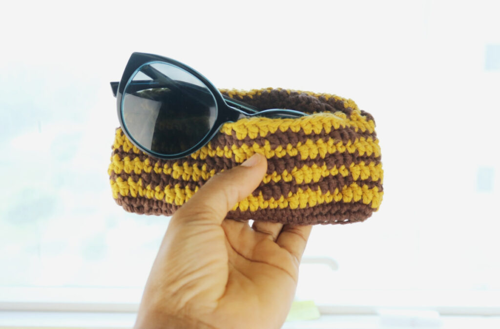 Summer Crochet Wavy sunglass case