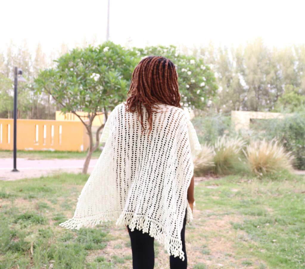 Lacy Crochet Cover-up-YarnCraftee