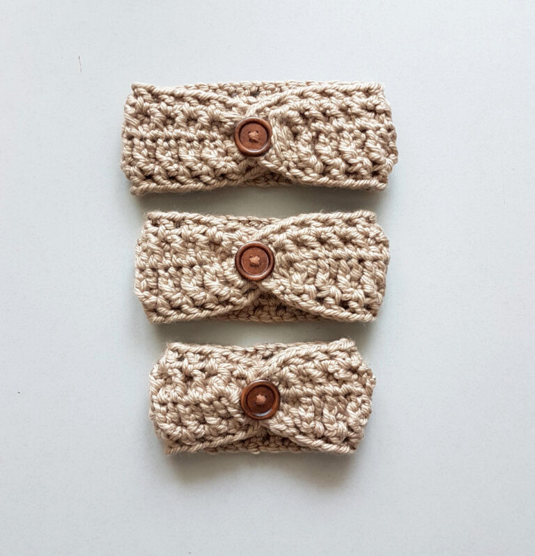 Super Quick and Chunky Crochet Headband by Yarn Craftee