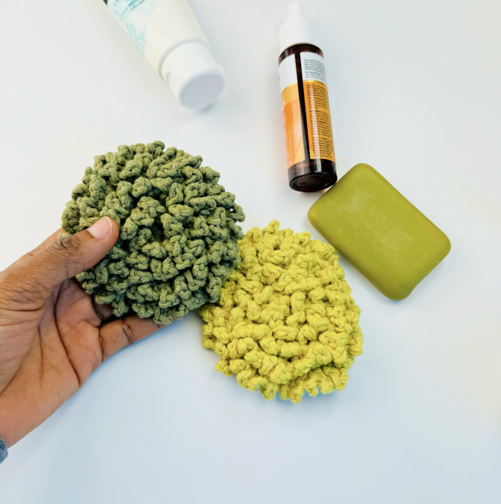 The Best Crochet Scrubbie with Handle- Free Pattern