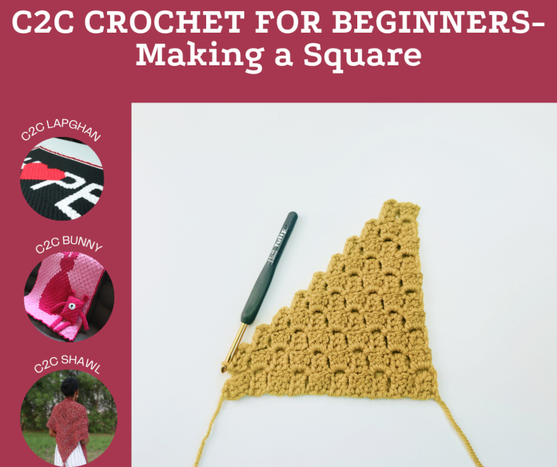 C2C Crochet for Beginners post
