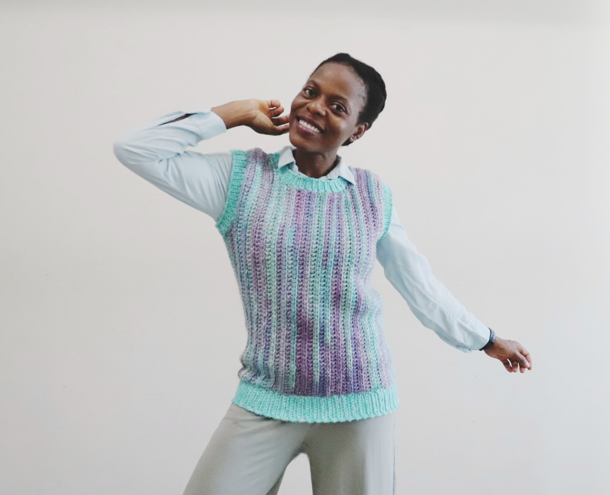 Lorilane Chunky Crochet Sweater Vest