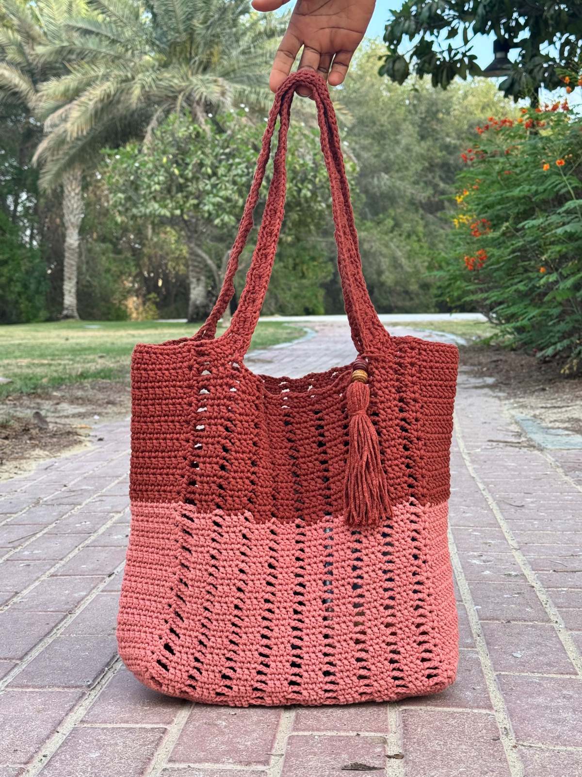 Everyday Cotton Crochet Tote Bag