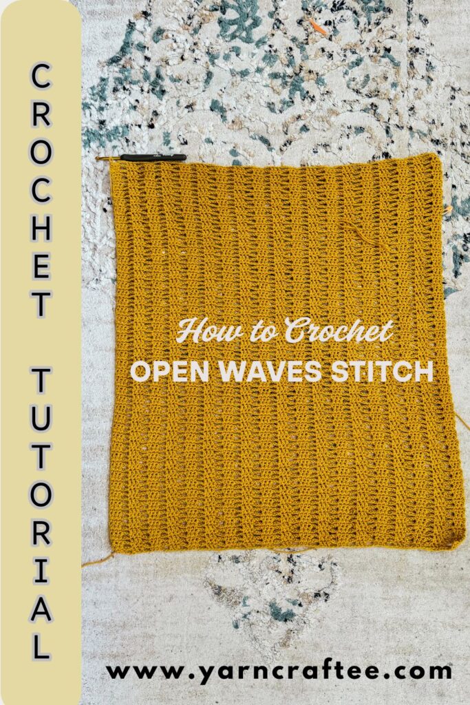 Open Waves Crochet Stitch Pattern- Pin
