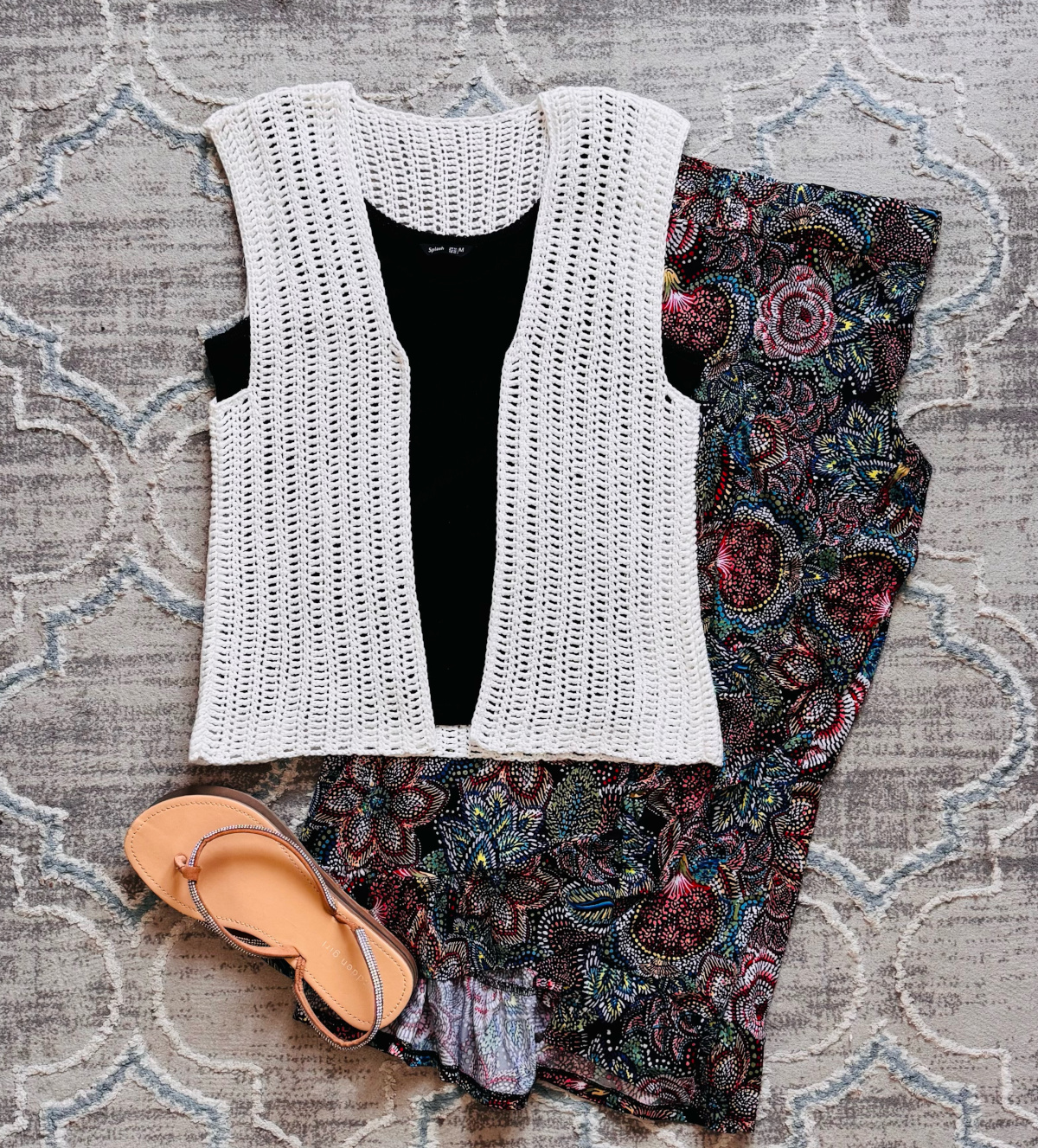 Lightweight Crochet Summer Vest-pattern Yarn Craftee