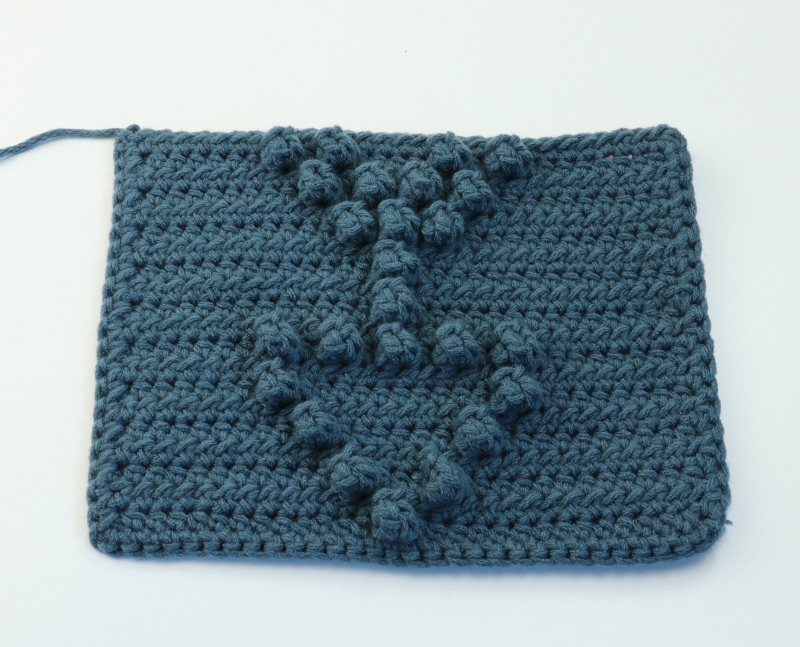 Fidget Blanket Crochet Pattern- Block 2-Popcorn