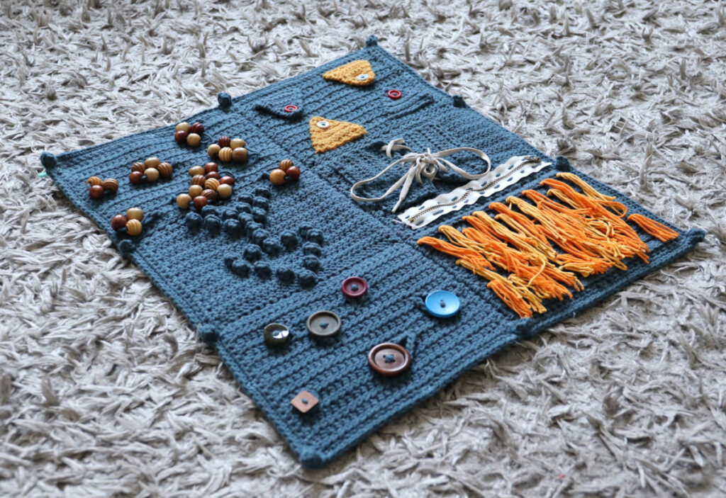 Crochet Fidget Blanket for Dementia 1