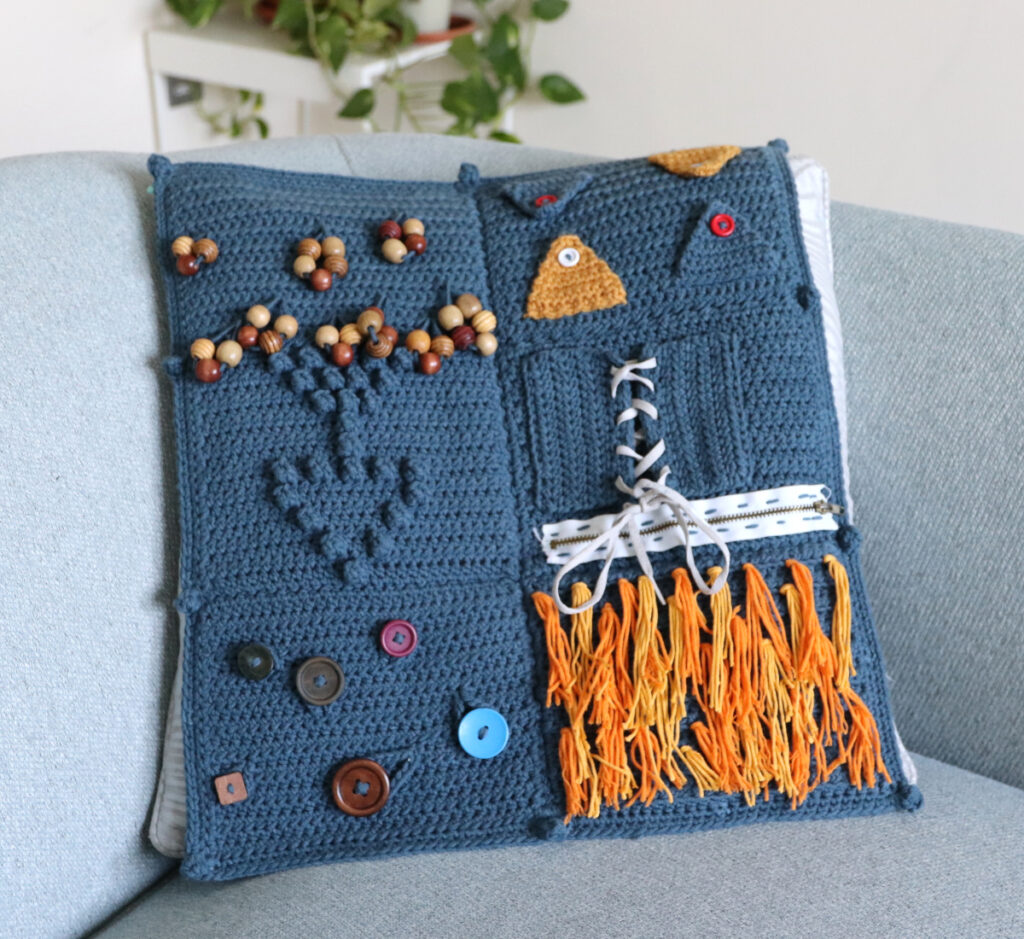 Fidget Blanket Crochet Pattern for Dementia 4