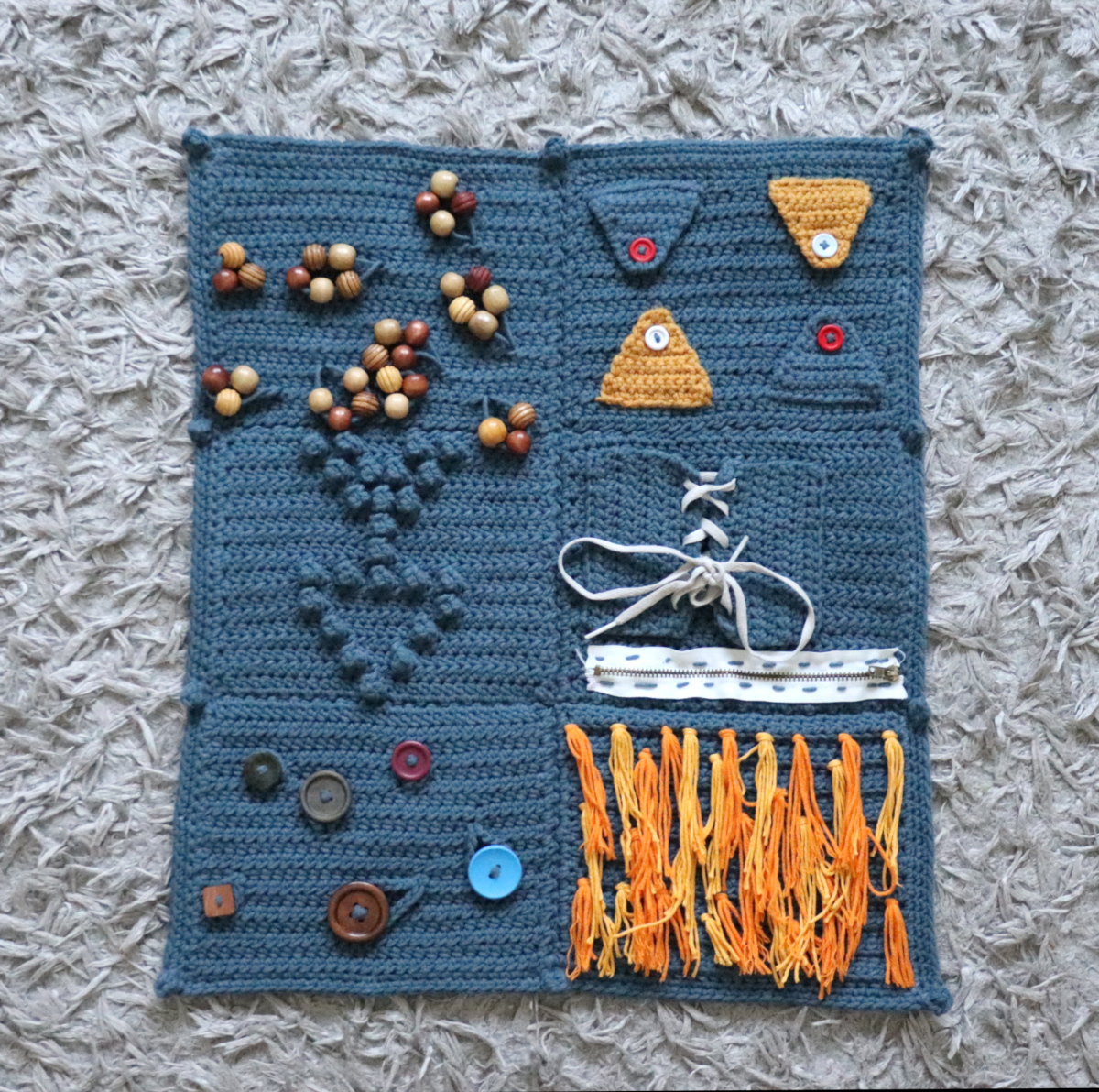 Fidget Blanket Crochet Pattern for Dementia